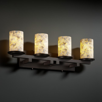 Alabaster Rocks Four Light Bath Bar in Matte Black (102|ALR877410MBLK)