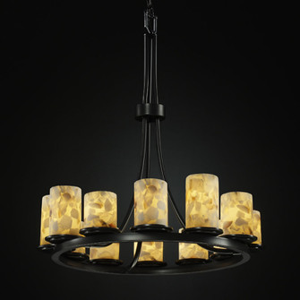 Alabaster Rocks LED Chandelier in Matte Black (102|ALR876310MBLKLED128400)