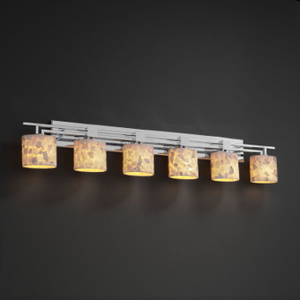 Alabaster Rocks Six Light Bath Bar in Brushed Nickel (102|ALR870630NCKL)