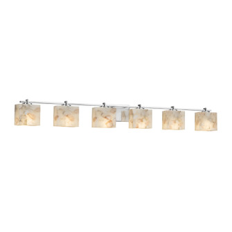 Alabaster Rocks Six Light Bath Bar in Polished Chrome (102|ALR844655CROM)