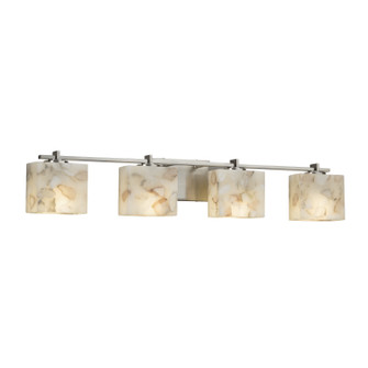 Alabaster Rocks Four Light Bath Bar in Brushed Nickel (102|ALR844455NCKL)