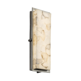 Alabaster Rocks LED Outdoor Wall Sconce in Brushed Nickel (102|ALR7564WNCKL)