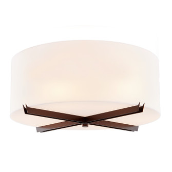 Acryluxe Six Light Flush-Mount in Dark Bronze (102|ACR9526OPALDBRZ)