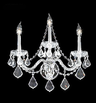 Vienna Three Light Wall Sconce in Silver (64|94203S22) Vienna Three Light Wall Sconce in Silver (64|94203S22)