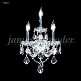 Maria Theresa Grand Three Light Wall Sconce in Silver (64|91703S0T)