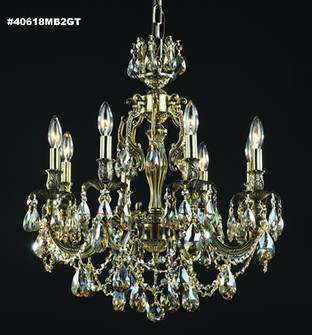 Brindisi Eight Light Chandelier in Monaco Bronze (64|40618MB2GT)