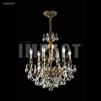 Brindisi Six Light Chandelier in Silver (64|40616S2GT)