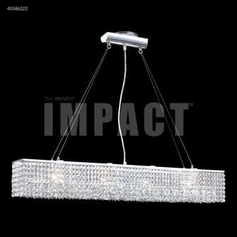 Contemporary Four Light Chandelier in Silver (64|40586S22)
