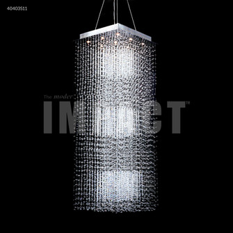 Crystal Rain Nine Light Chandelier in Silver (64|40403S11)