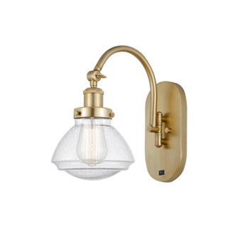 Franklin Restoration One Light Wall Sconce in Satin Gold (405|9181WSGG324)