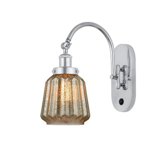 Franklin Restoration One Light Wall Sconce in Polished Chrome (405|9181WPCG146)