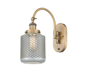 Franklin Restoration One Light Wall Sconce in Brushed Brass (405|9181WBBG262)