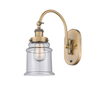 Franklin Restoration One Light Wall Sconce in Brushed Brass (405|9181WBBG184)