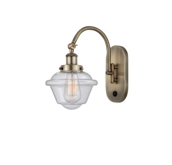 Franklin Restoration One Light Wall Sconce in Antique Brass (405|9181WABG534)