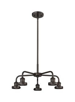 Ballston Urban Five Light Chandelier in Oil Rubbed Bronze (405|9165CROB)