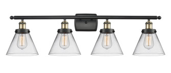Ballston Urban Four Light Bath Vanity in Black Antique Brass (405|9164WBABG42)