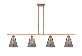 Ballston Urban Four Light Island Pendant in Antique Copper (405|9164IACG63)