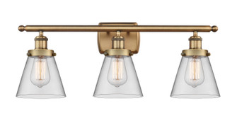 Ballston Urban Three Light Bath Vanity in Brushed Brass (405|9163WBBG62)