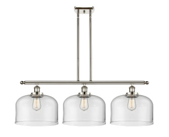 Ballston Urban Three Light Island Pendant in Polished Nickel (405|9163IPNG72L)