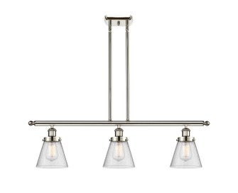 Ballston Urban Three Light Island Pendant in Polished Nickel (405|9163IPNG64)