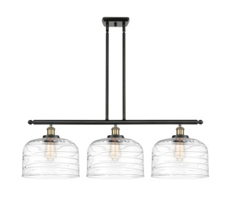 Ballston Urban Three Light Island Pendant in Black Antique Brass (405|9163IBABG713L)