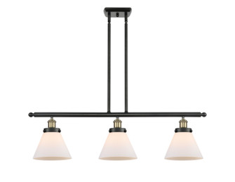 Ballston Urban Three Light Island Pendant in Black Antique Brass (405|9163IBABG41)