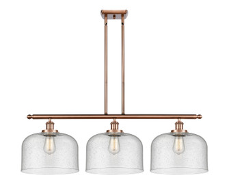 Ballston Urban Three Light Island Pendant in Antique Copper (405|9163IACG74L)