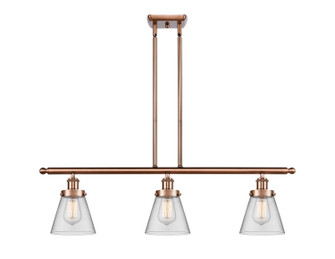 Ballston Urban Three Light Island Pendant in Antique Copper (405|9163IACG62)