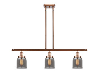 Ballston Urban Three Light Island Pendant in Antique Copper (405|9163IACG53)