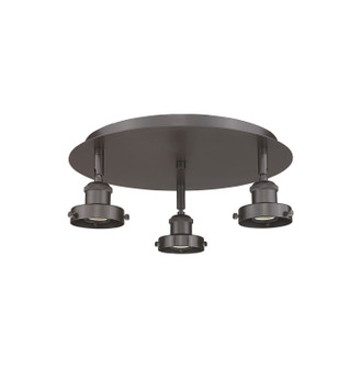 Ballston Urban Three Light Semi-Flush Mount in Oil Rubbed Bronze (405|9163COB)