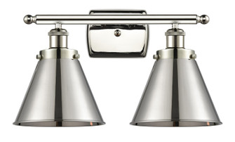 Ballston Urban Two Light Bath Vanity in Polished Nickel (405|9162WPNM13PN)