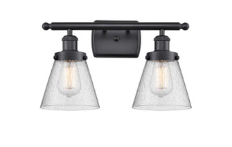 Ballston Urban Two Light Bath Vanity in Matte Black (405|9162WBKG64)