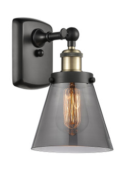 Ballston Urban One Light Wall Sconce in Black Antique Brass (405|9161WBABG63)