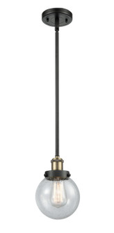 Ballston Urban LED Mini Pendant in Black Antique Brass (405|9161SBABG2046LED)