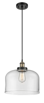 Ballston Urban LED Mini Pendant in Black Antique Brass (405|9161PBABG72LLED)