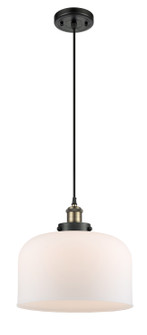 Ballston Urban LED Mini Pendant in Black Antique Brass (405|9161PBABG71LLED)