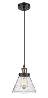 Ballston Urban One Light Mini Pendant in Black Antique Brass (405|9161PBABG44)