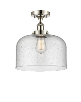 Ballston Urban One Light Semi-Flush Mount in Polished Nickel (405|9161CPNG74L)