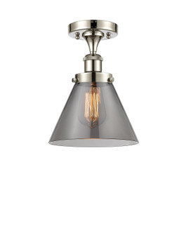 Ballston Urban One Light Semi-Flush Mount in Polished Nickel (405|9161CPNG43)