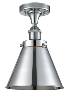 Ballston Urban One Light Semi-Flush Mount in Polished Chrome (405|9161CPCM13PC)