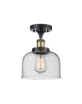 Ballston Urban LED Semi-Flush Mount in Black Antique Brass (405|9161CBABG74LED)
