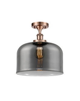 Ballston Urban One Light Semi-Flush Mount in Antique Copper (405|9161CACG73L)