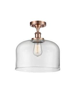 Ballston Urban One Light Semi-Flush Mount in Antique Copper (405|9161CACG72L)