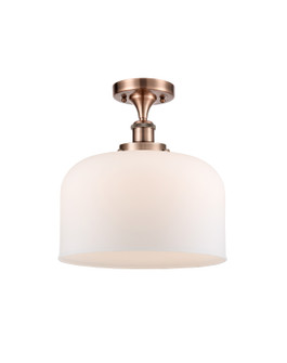 Ballston Urban LED Semi-Flush Mount in Antique Copper (405|9161CACG71LLED)