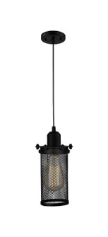 Austere One Light Mini Pendant in Matte Black (405|9001PBKCE219BK)