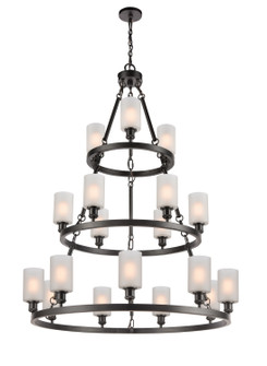 Ballston 18 Light Chandelier in Matte Black (405|82034BKG801)