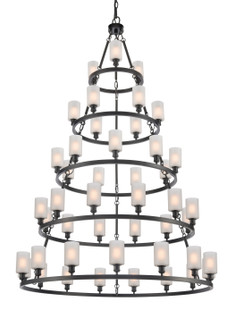 Ballston 45 Light Chandelier in Matte Black (405|8203456BKG801)