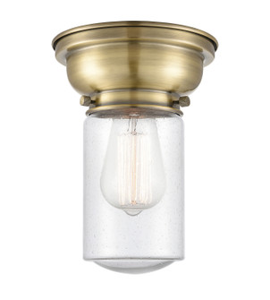 Franklin Restoration One Light Flush Mount in Antique Brass (405|6231FABG314)