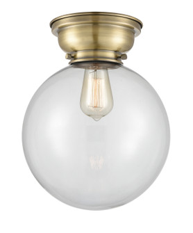 Franklin Restoration One Light Flush Mount in Antique Brass (405|6231FABG20210)