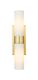 Downtown Urban Two Light Bath Vanity in Satin Gold (405|6172WSGG6178SWH)